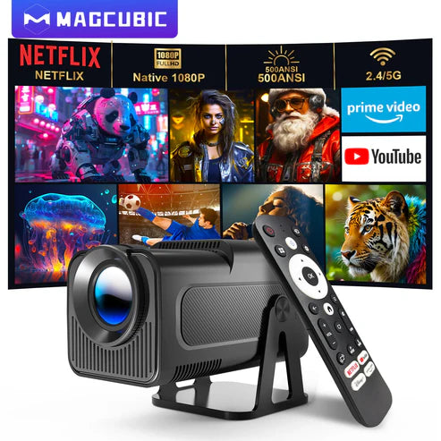 HY320 Smart Projector – Modèle Android, WiFi intégré avec haut-parleur