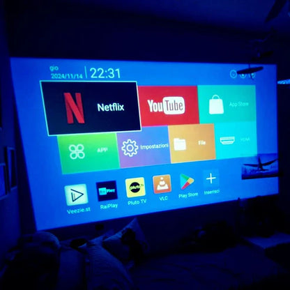 HY320 Smart Projector – Modèle Android, WiFi intégré avec haut-parleur