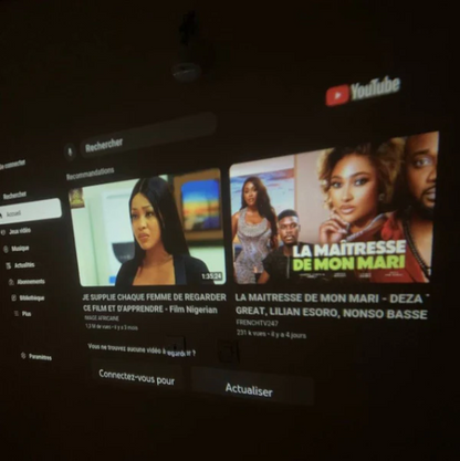 HY320 Smart Projector – Modèle Android, WiFi intégré avec haut-parleur