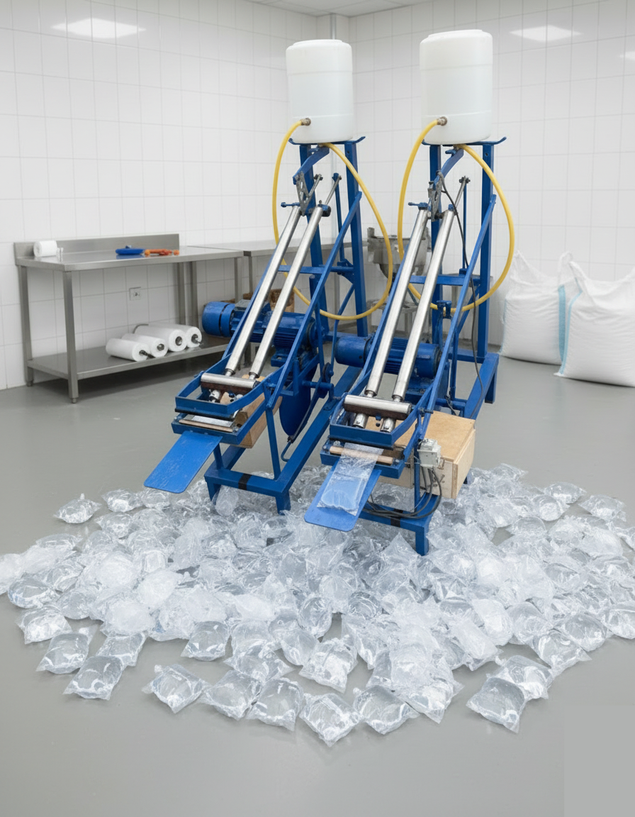 Machine Automatique de Fabrication d’Eau Potable en Sachets à deux Sorties