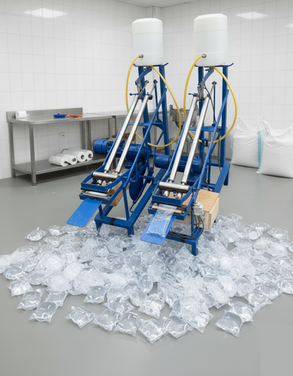 Machine Automatique de Fabrication d’Eau Potable en Sachets à deux Sorties