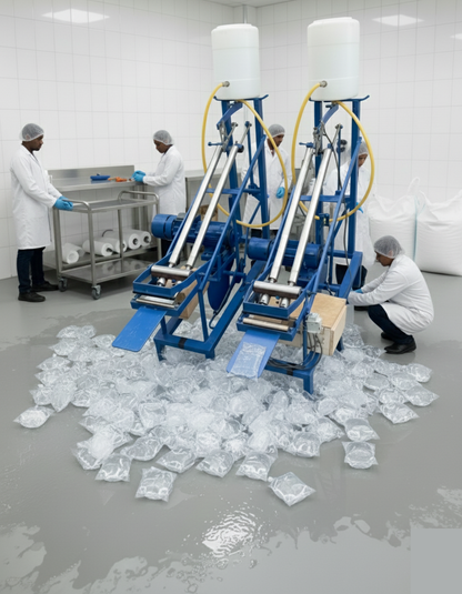 Machine Automatique de Fabrication d’Eau Potable en Sachets à deux Sorties