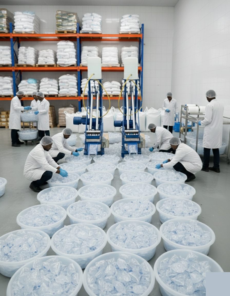 Machine Automatique de Fabrication d’Eau Potable en Sachets à deux Sorties